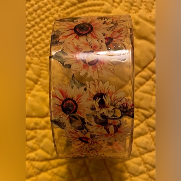Icon Collection Clear Sunflower Cuff Bracelet - Picture 2 of 7